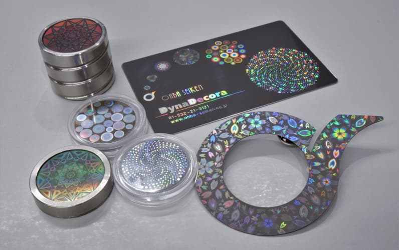 Laser micro decoration sample